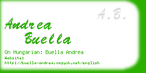 andrea buella business card